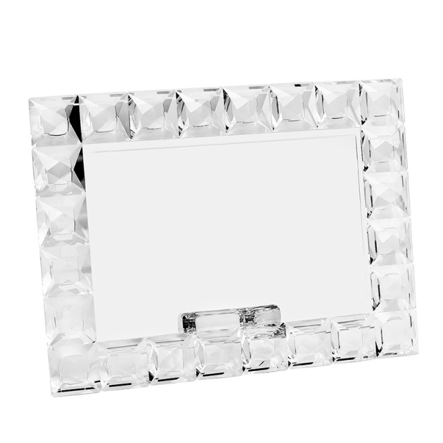 Block Faceted K9 Crystal Photo Frame, Horizontal 7 Inch Clear Picture Frame for Wedding Home Table Decor & Memory Gift,www.kongzeglobal.com,Block Faceted K9 Crystal Photo Frame, Horizontal 7 Inch Clear Picture Frame for Wedding Home Table Decor & Memory Gift-www.kongzeglobal.com