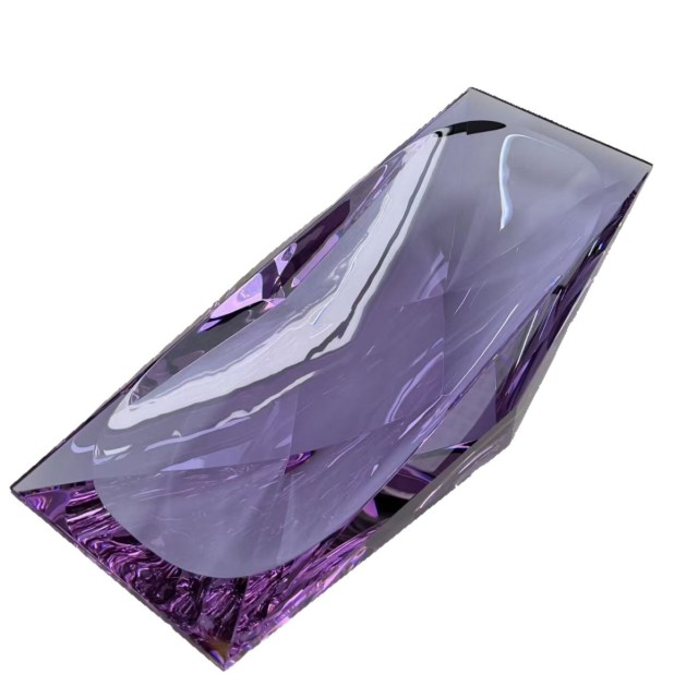 Multi-Faceted Purple K9 Crystal Rectangular Storage Tray, Large Luxury Catchall Dish for Living Room Decor & Business Premium Gift,www.kongzeglobal.com,Multi-Faceted Purple K9 Crystal Rectangular Storage Tray, Large Luxury Catchall Dish for Living Room Decor & Business Premium Gift-www.kongzeglobal.com