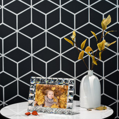 Block Faceted K9 Crystal Photo Frame, Horizontal 7 Inch Clear Picture Frame for Wedding Home Table Decor & Memory Gift,www.kongzeglobal.com,Block Faceted K9 Crystal Photo Frame, Horizontal 7 Inch Clear Picture Frame for Wedding Home Table Decor & Memory Gift-www.kongzeglobal.com