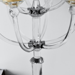 9-Arm Tall K9 Crystal Candelabra, Luxury European 9 Heads Crystal Candle Holder for Wedding Banquet Table & Villa Decor Gift,www.kongzeglobal.com,9-Arm Tall K9 Crystal Candelabra, Luxury European 9 Heads Crystal Candle Holder for Wedding Banquet Table & Villa Decor Gift-www.kongzeglobal.com