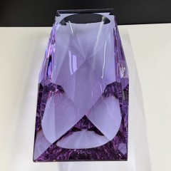 Multi-Faceted Purple K9 Crystal Rectangular Storage Tray, Large Luxury Catchall Dish for Living Room Decor & Business Premium Gift,www.kongzeglobal.com,Multi-Faceted Purple K9 Crystal Rectangular Storage Tray, Large Luxury Catchall Dish for Living Room Decor & Business Premium Gift-www.kongzeglobal.com