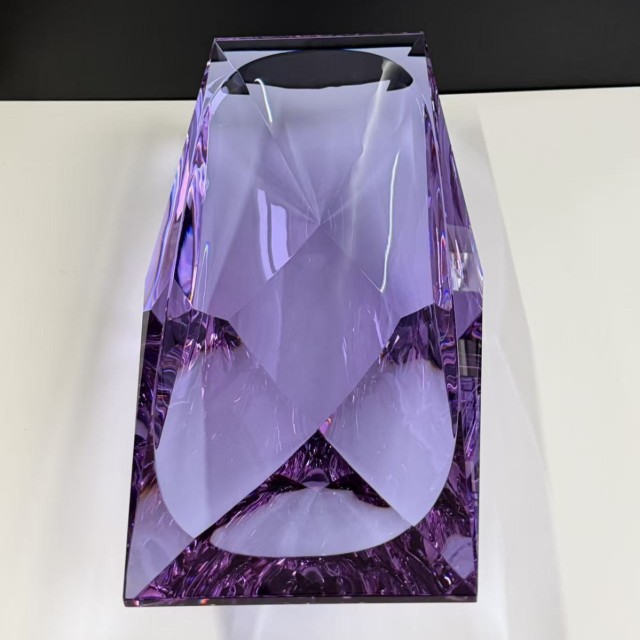 Multi-Faceted Purple K9 Crystal Rectangular Storage Tray, Large Luxury Catchall Dish for Living Room Decor & Business Premium Gift,www.kongzeglobal.com,Multi-Faceted Purple K9 Crystal Rectangular Storage Tray, Large Luxury Catchall Dish for Living Room Decor & Business Premium Gift-www.kongzeglobal.com