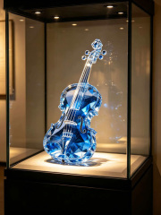 K9 crystal violin ornament, instrument statue, luxurious musician gift that soothes the soul,www.kongzeglobal.com,K9 crystal violin ornament, instrument statue, luxurious musician gift that soothes the soul-www.kongzeglobal.com