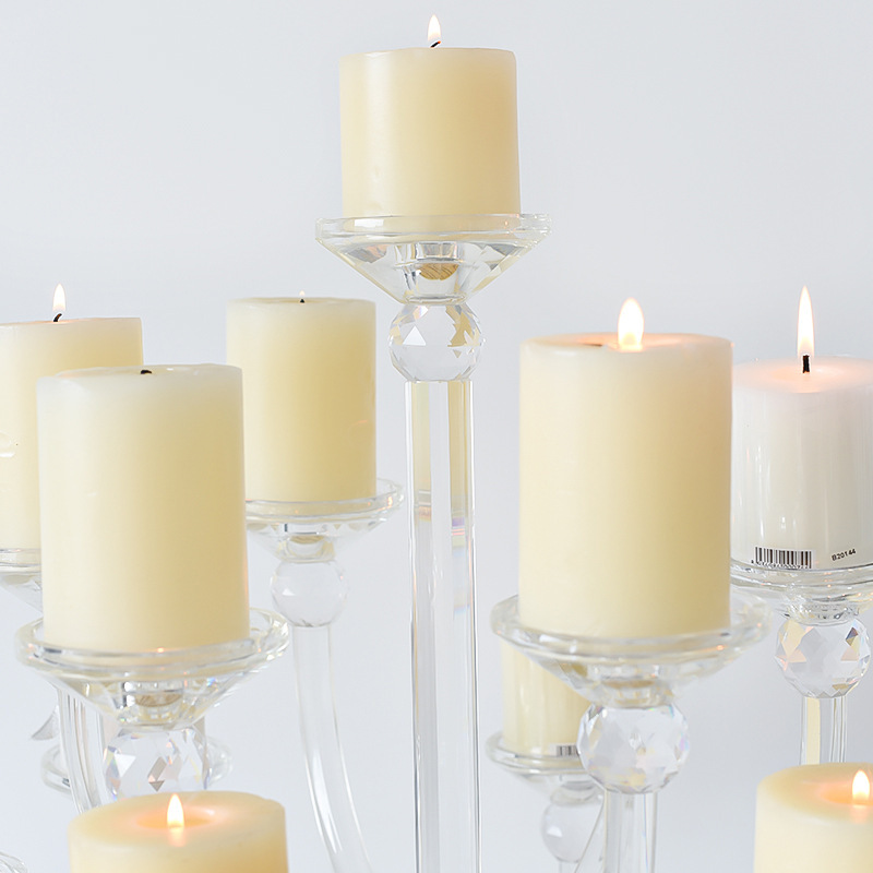 9-Arm Tall K9 Crystal Candelabra, Luxury European 9 Heads Crystal Candle Holder for Wedding Banquet Table & Villa Decor Gift,www.kongzeglobal.com,9-Arm Tall K9 Crystal Candelabra, Luxury European 9 Heads Crystal Candle Holder for Wedding Banquet Table & Villa Decor Gift-www.kongzeglobal.com