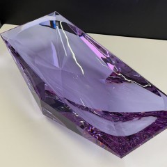 Multi-Faceted Purple K9 Crystal Rectangular Storage Tray, Large Luxury Catchall Dish for Living Room Decor & Business Premium Gift,www.kongzeglobal.com,Multi-Faceted Purple K9 Crystal Rectangular Storage Tray, Large Luxury Catchall Dish for Living Room Decor & Business Premium Gift-www.kongzeglobal.com