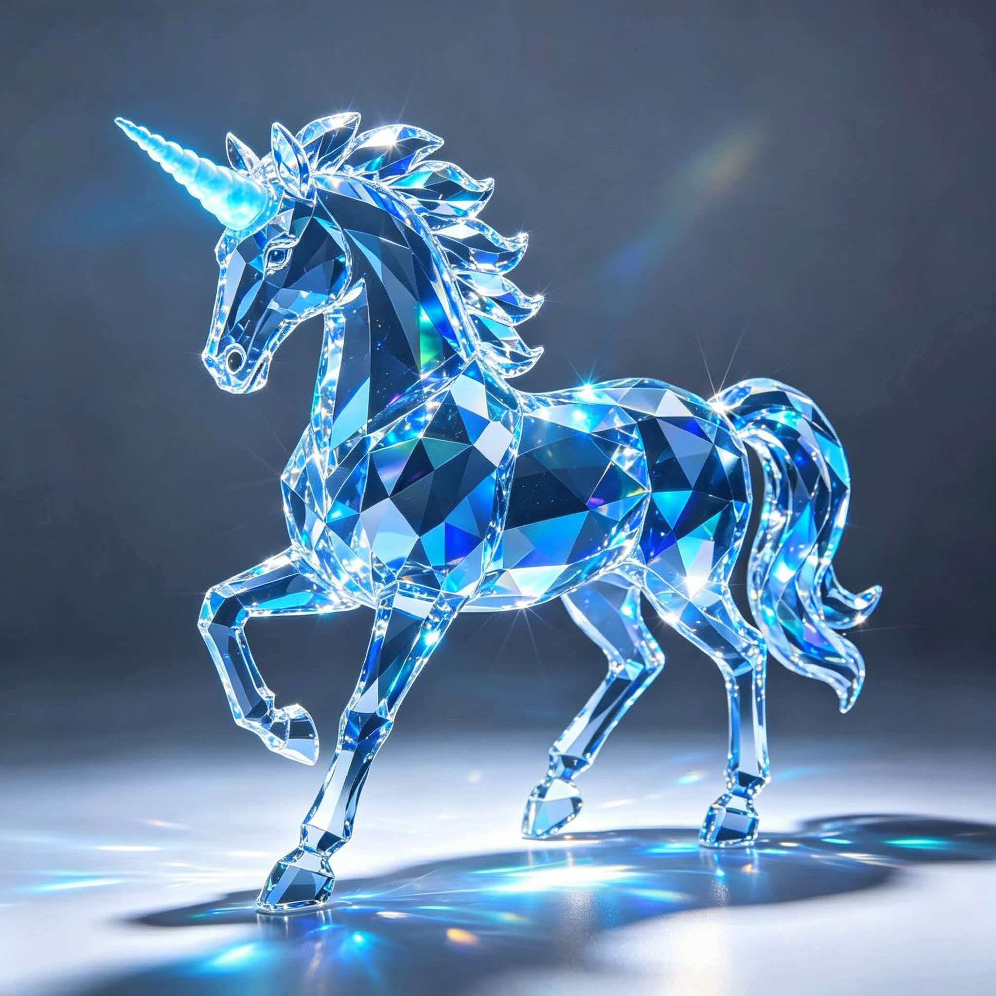 K9 crystal unicorn statue, used for home dining table decoration, spiritual therapy, and high-end blessing gifts,www.kongzeglobal.com,K9 crystal unicorn statue, used for home dining table decoration, spiritual therapy, and high-end blessing gifts