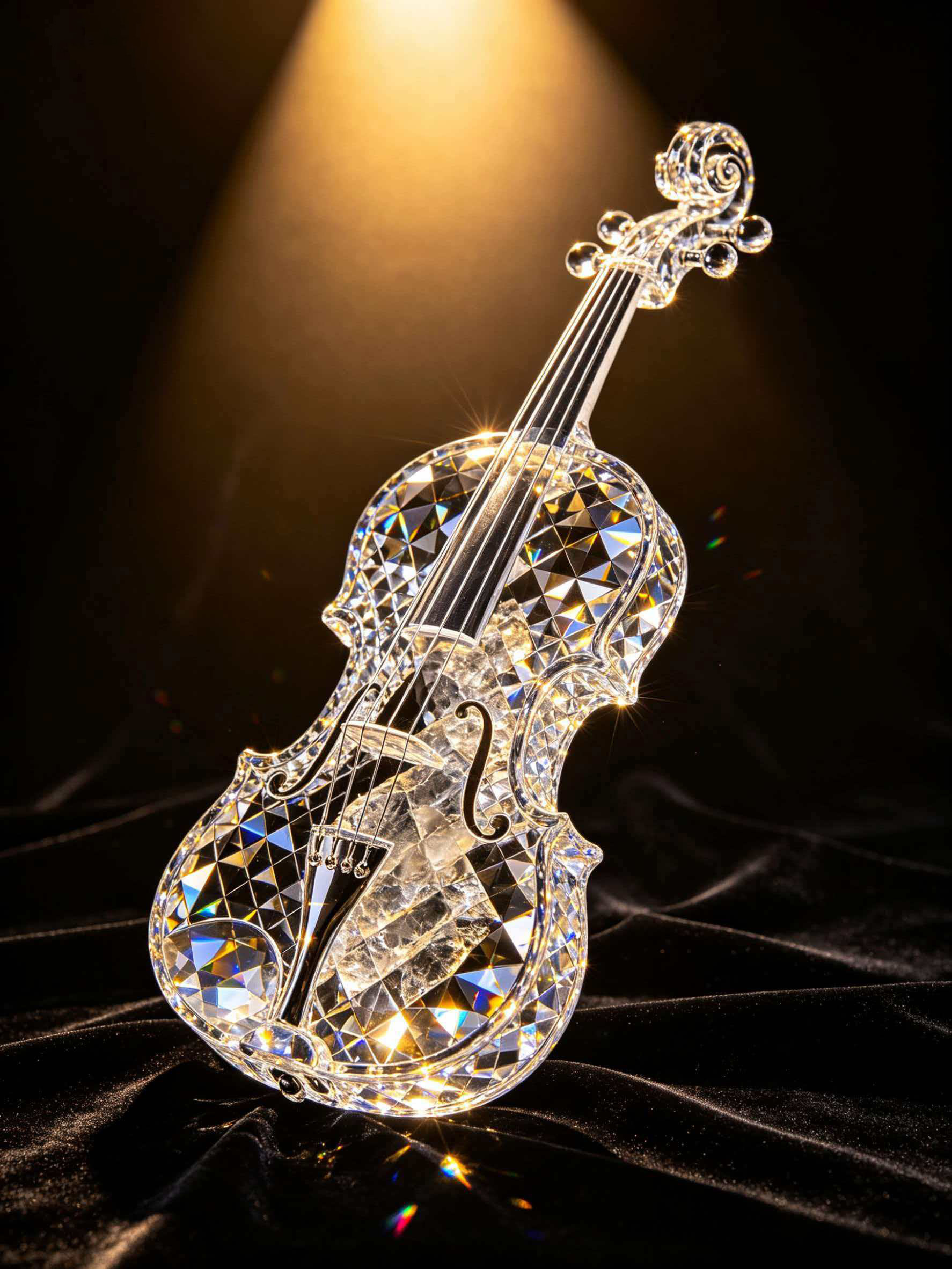 K9 crystal violin ornament, instrument statue, luxurious musician gift that soothes the soul,www.kongzeglobal.com,K9 crystal violin ornament, instrument statue, luxurious musician gift that soothes the soul-www.kongzeglobal.com