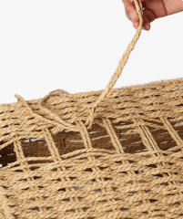 Natural Paper Rope Woven Rectangular Storage Basket Set, 3 Sizes Nesting Organizer Bins for Desktop Snack Book Sundry Home Tidy,www.kongzeglobal.com,Natural Paper Rope Woven Rectangular Storage Basket Set, 3 Sizes Nesting Organizer Bins for Desktop Snack Book Sundry Home Tidy-www.kongzeglobal.com