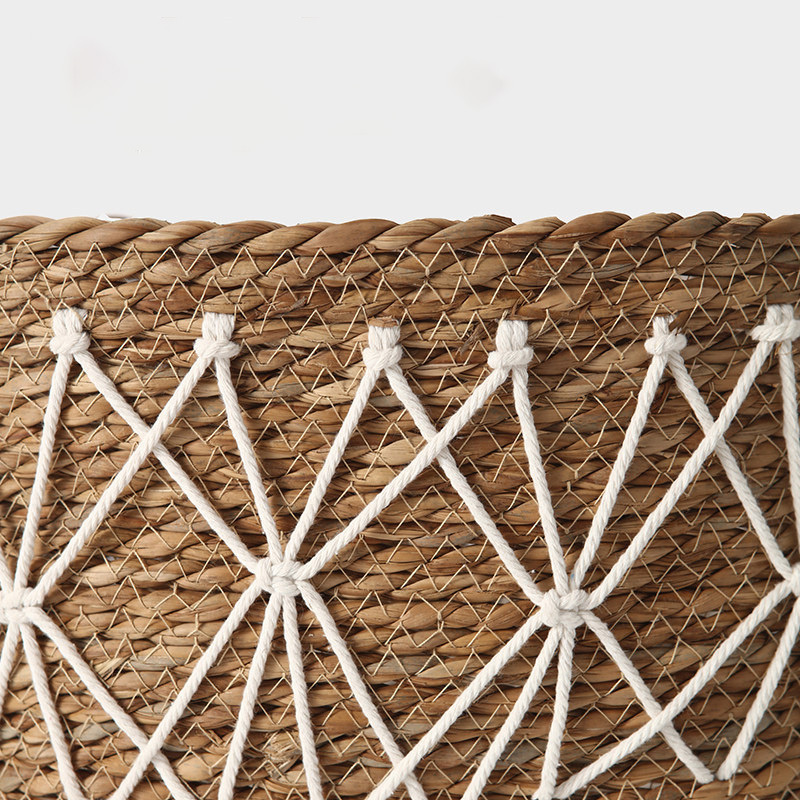 Natural Grass Woven Handheld Storage Basket, Boho Diamond Pattern Rectangular Desktop Organizer Bin for Nordic Homestay Home Decor,www.kongzeglobal.com,Natural Grass Woven Handheld Storage Basket, Boho Diamond Pattern Rectangular Desktop Organizer Bin for Nordic Homestay Home Decor-www.kongzeglobal.com