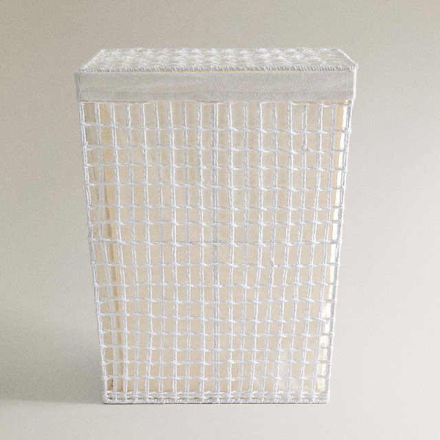 Natural Paper Rope Woven Laundry Hamper, Large Capacity Rectangular Dirty Clothes Storage Basket for Bedroom Bathroom Home Organizer,www.kongzeglobal.com,Natural Paper Rope Woven Laundry Hamper, Large Capacity Rectangular Dirty Clothes Storage Basket for Bedroom Bathroom Home Organizer-www.kongzeglobal.com