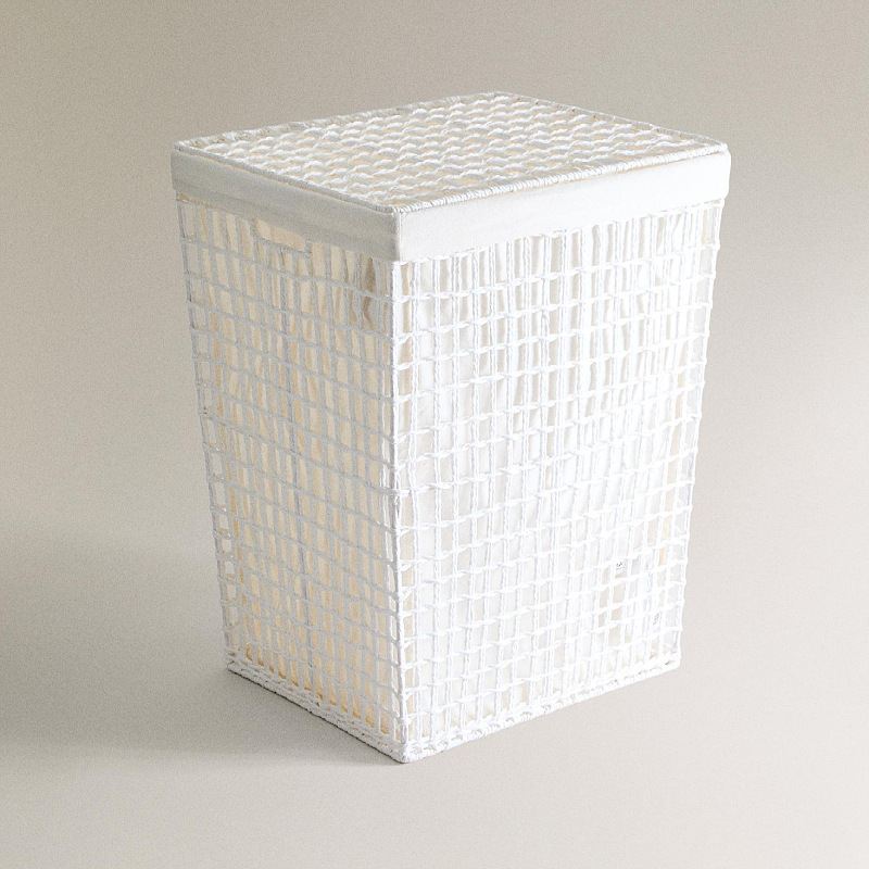 Natural Paper Rope Woven Laundry Hamper, Large Capacity Rectangular Dirty Clothes Storage Basket for Bedroom Bathroom Home Organizer,www.kongzeglobal.com,Natural Paper Rope Woven Laundry Hamper, Large Capacity Rectangular Dirty Clothes Storage Basket for Bedroom Bathroom Home Organizer-www.kongzeglobal.com
