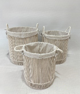 Nordic Cream White Cotton Rope Laundry Basket, Large Round Lined Dirty Clothes Storage Hamper with Handles for Bathroom Bedroom Organizer,www.kongzeglobal.com,Nordic Cream White Cotton Rope Laundry Basket, Large Round Lined Dirty Clothes Storage Hamper with Handles for Bathroom Bedroom Organizer-www.kongzeglobal.com
