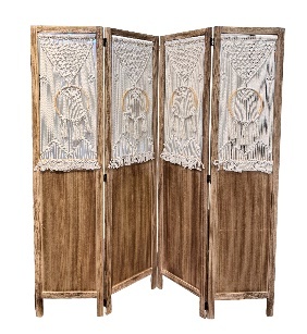 3-Panel Cotton Rope Room Divider Screen, Solid Wood Frame Foldable Woven Partition Screen for Boho Nordic Home Decor,www.kongzeglobal.com,3-Panel Cotton Rope Room Divider Screen, Solid Wood Frame Foldable Woven Partition Screen for Boho Nordic Home Decor-www.kongzeglobal.com