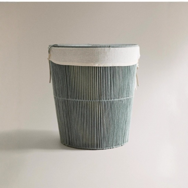 Lidded Cotton Rope Woven Laundry Basket, Large Capacity Round Dirty Clothes Storage Hamper with Removable Liner for Home Bathroom Organizer,www.kongzeglobal.com,Lidded Cotton Rope Woven Laundry Basket, Large Capacity Round Dirty Clothes Storage Hamper with Removable Liner for Home Bathroom Organizer-www.kongzeglobal.com