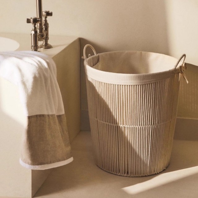 Lidded Cotton Rope Woven Laundry Basket, Large Capacity Round Dirty Clothes Storage Hamper with Removable Liner for Home Bathroom Organizer,www.kongzeglobal.com,Lidded Cotton Rope Woven Laundry Basket, Large Capacity Round Dirty Clothes Storage Hamper with Removable Liner for Home Bathroom Organizer-www.kongzeglobal.com