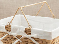 Natural Gourd Straw Woven Picnic Basket, Double Movable Handles Lined Handwoven Storage Basket for Fruit Vegetable Gift Outdoor Camping,www.kongzeglobal.com,Natural Gourd Straw Woven Picnic Basket, Double Movable Handles Lined Handwoven Storage Basket for Fruit Vegetable Gift Outdoor Camping-www.kongzeglobal.com