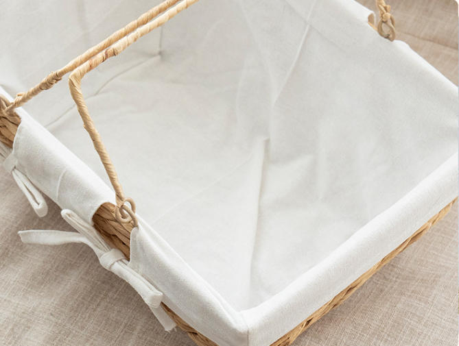 Natural Gourd Straw Woven Picnic Basket, Double Movable Handles Lined Handwoven Storage Basket for Fruit Vegetable Gift Outdoor Camping,www.kongzeglobal.com,Natural Gourd Straw Woven Picnic Basket, Double Movable Handles Lined Handwoven Storage Basket for Fruit Vegetable Gift Outdoor Camping-www.kongzeglobal.com