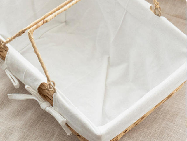 Natural Gourd Straw Woven Picnic Basket, Double Movable Handles Lined Handwoven Storage Basket for Fruit Vegetable Gift Outdoor Camping,www.kongzeglobal.com,Natural Gourd Straw Woven Picnic Basket, Double Movable Handles Lined Handwoven Storage Basket for Fruit Vegetable Gift Outdoor Camping-www.kongzeglobal.com
