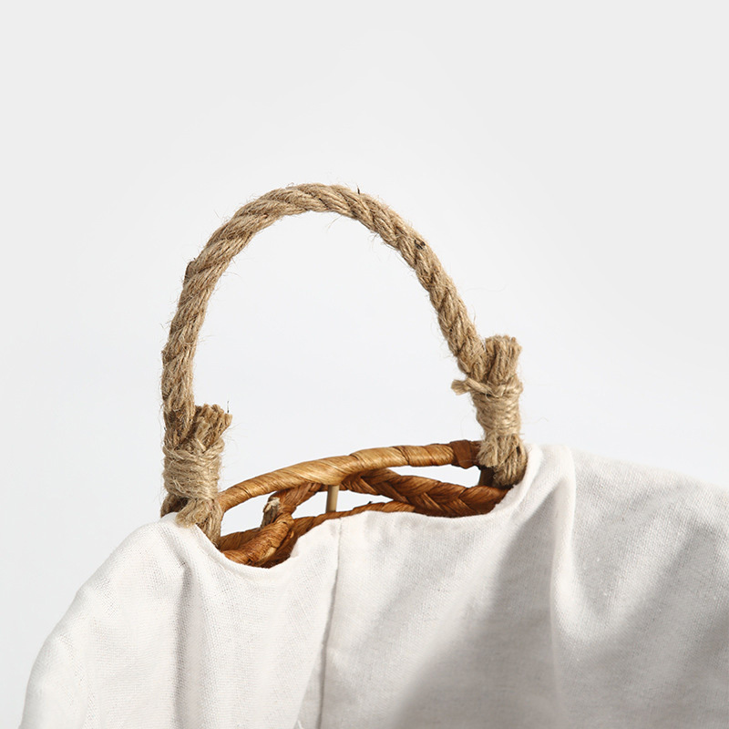 Natural Coconut Palm Woven Round Laundry Basket, Large Capacity Handwoven Dirty Clothes Hamper with Liner & Dual Handles for Bedroom Bathroom Storage,www.kongzeglobal.com,Natural Coconut Palm Woven Round Laundry Basket, Large Capacity Handwoven Dirty Clothes Hamper with Liner & Dual Handles for Bedroom Bathroom Storage-www.kongzeglobal.com