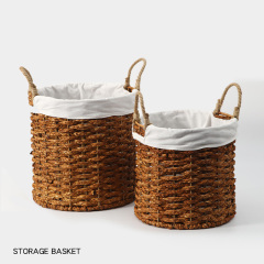Natural Coconut Palm Woven Round Laundry Basket, Large Capacity Handwoven Dirty Clothes Hamper with Liner & Dual Handles for Bedroom Bathroom Storage,www.kongzeglobal.com,Natural Coconut Palm Woven Round Laundry Basket, Large Capacity Handwoven Dirty Clothes Hamper with Liner & Dual Handles for Bedroom Bathroom Storage-www.kongzeglobal.com