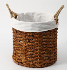 Natural Coconut Palm Woven Round Laundry Basket, Large Capacity Handwoven Dirty Clothes Hamper with Liner & Dual Handles for Bedroom Bathroom Storage,www.kongzeglobal.com,Natural Coconut Palm Woven Round Laundry Basket, Large Capacity Handwoven Dirty Clothes Hamper with Liner & Dual Handles for Bedroom Bathroom Storage-www.kongzeglobal.com