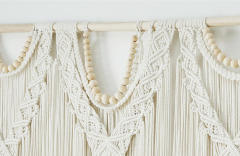 Triangular Macrame Cotton Wall Tapestry, Hand Knotted Tassel Fringe Wall Hanging for Home Wedding Background Decor,www.kongzeglobal.com,Triangular Macrame Cotton Wall Tapestry, Hand Knotted Tassel Fringe Wall Hanging for Home Wedding Background Decor-www.kongzeglobal.com