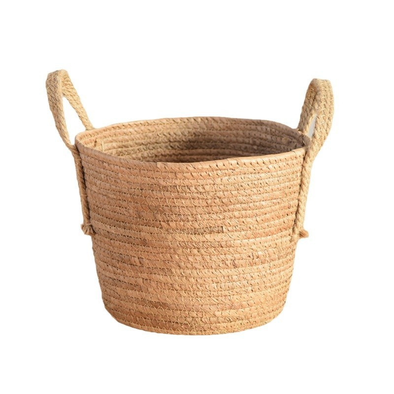 Natural Banana Fiber Handled Woven Plant Basket, Dual Ear Tapered Flower Pot Cover for Indoor Greenery Decor & Sundry Storage,www.kongzeglobal.com,Natural Banana Fiber Handled Woven Plant Basket, Dual Ear Tapered Flower Pot Cover for Indoor Greenery Decor & Sundry Storage-www.kongzeglobal.com