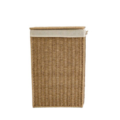 Foldable Lidded Paper Rope Woven Laundry Hamper, Large Capacity Rectangular Handwoven Storage Basket with Cotton Liner,www.kongzeglobal.com,Foldable Lidded Paper Rope Woven Laundry Hamper, Large Capacity Rectangular Handwoven Storage Basket with Cotton Liner-www.kongzeglobal.com