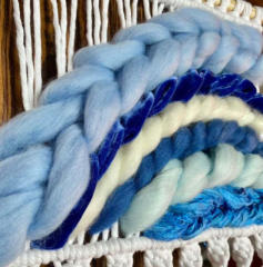 Color Block Macrame Cotton Wall Hanging, Hand Knitted Gradient Tapestry with Long Tassel Fringe,www.kongzeglobal.com,Color Block Macrame Cotton Wall Hanging, Hand Knitted Gradient Tapestry with Long Tassel Fringe-www.kongzeglobal.com