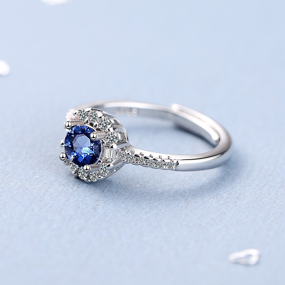 Zirconia ring adjustable niche design fashionable and elegant women's ring jewelry wholesale