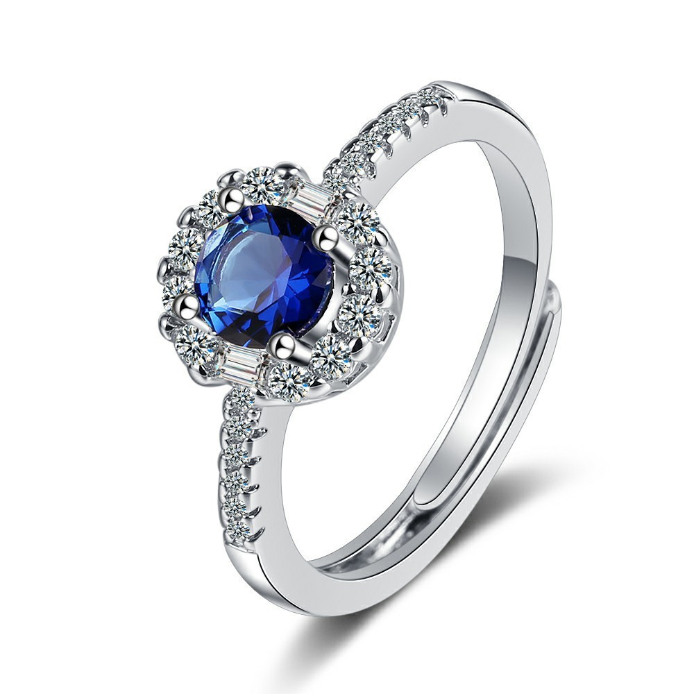 Zirconia ring adjustable niche design fashionable and elegant women's ring jewelry wholesale