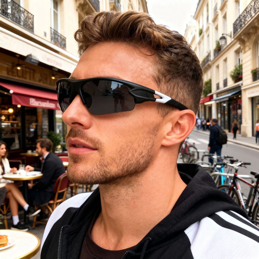 Fashionable Sunglasses Men's Outdoor Sports Cycling Glasses Anti-UV Bicycle Colorful Sunglasses Cycling Glasses