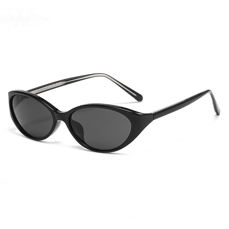 2026 Cat Eye Small Frame Oval Glasses Fashionable European and American Style Export Sunglasses Women's Premium Pin Sunglasses