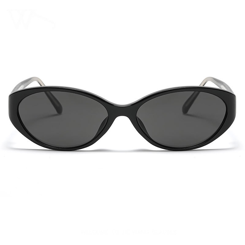2026 Cat Eye Small Frame Oval Glasses Fashionable European and American Style Export Sunglasses Women's Premium Pin Sunglasses