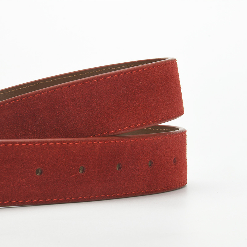 New Women's Genuine Suede Leather Belt – Stylish, Minimalist, and Versatile – Suitable for Dresses and Jeans – Wholesale