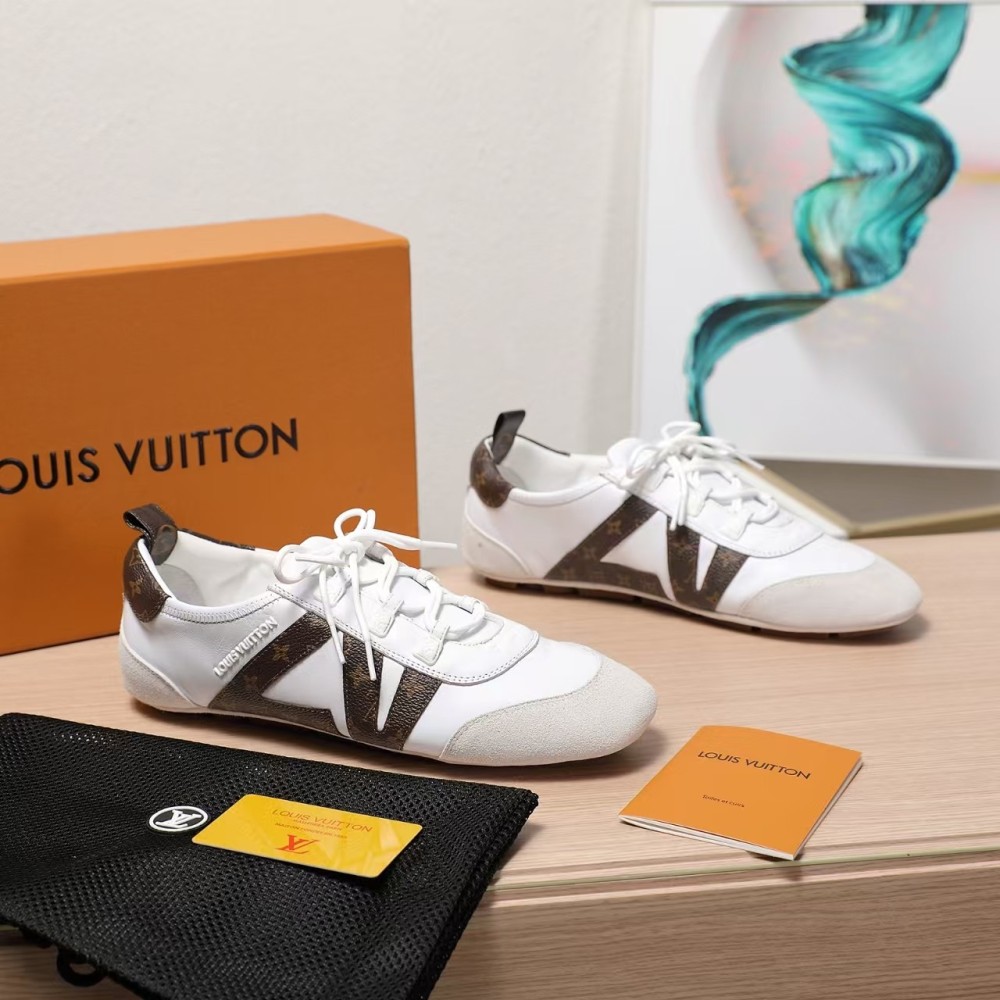 LV Sneakerian Ballet sneakers Latest boutique-style retro German Army Trainers (GAT),