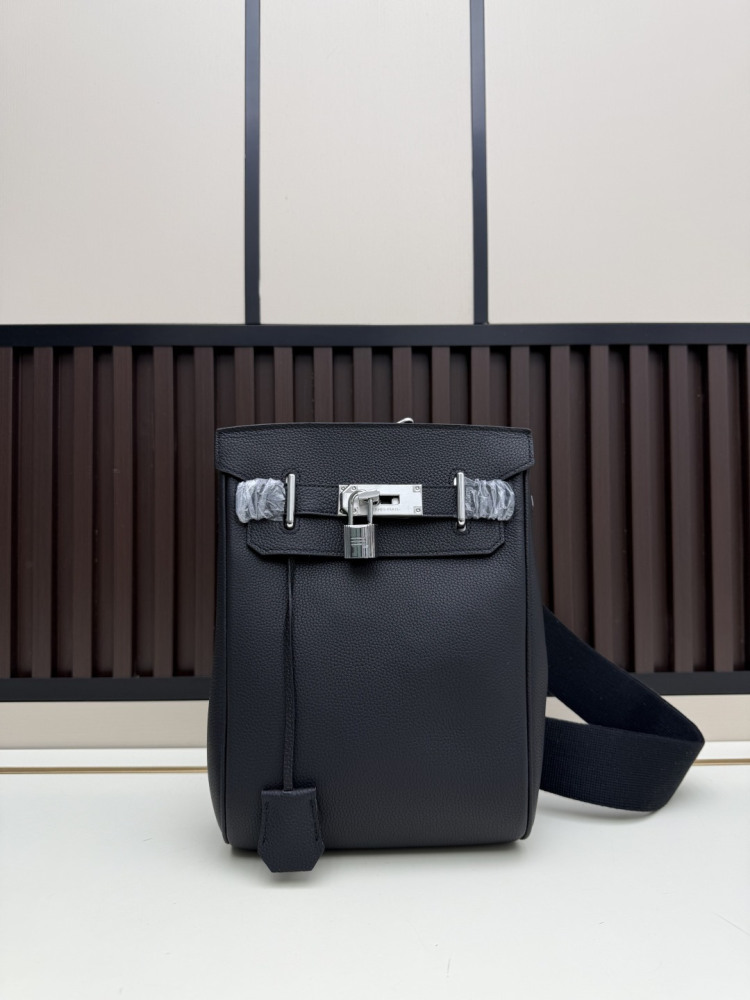 Hermes Hac a Dos PM backpack Black Brown Gray