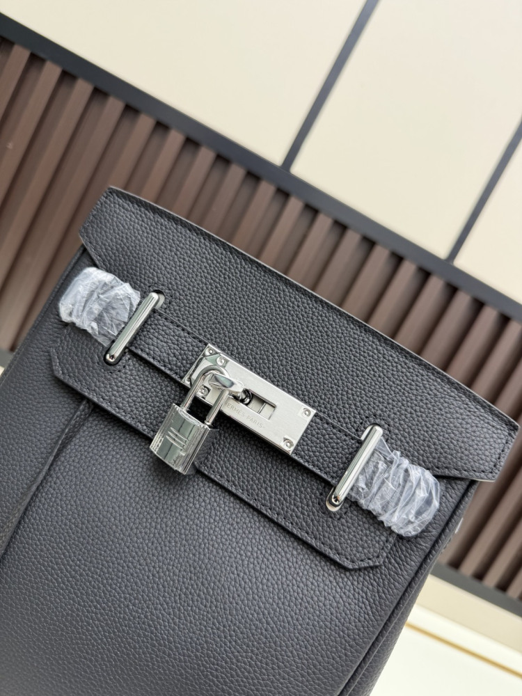 Hermes Hac a Dos PM backpack Black Brown Gray