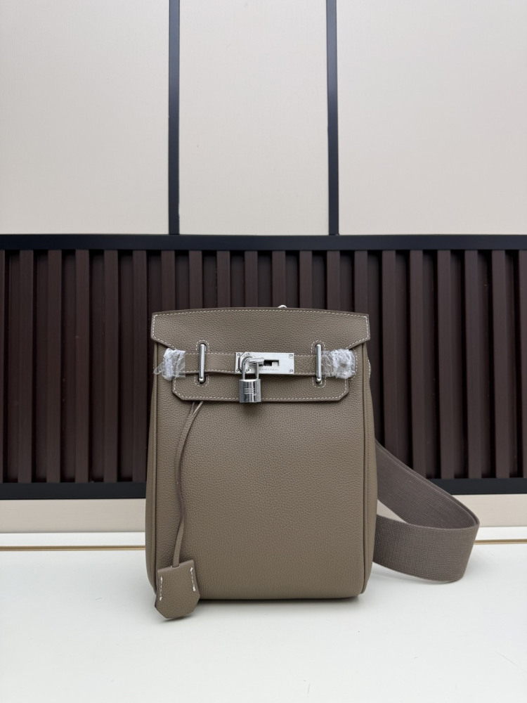 Hermes Hac a Dos PM backpack Black Brown Gray