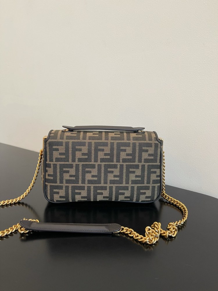 Fendi Baguette Chain Midi FF Jacquard 8BR793AKBZF1EM3 (Tobacco Brown)
