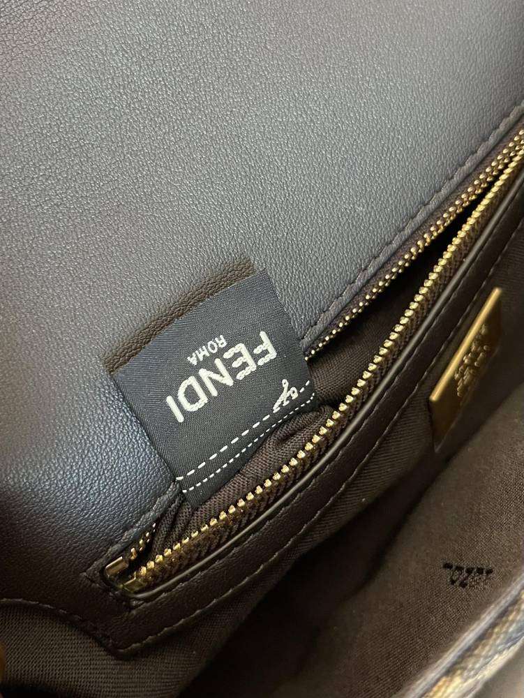 Fendi Baguette Chain Midi FF Jacquard 8BR793AKBZF1EM3 (Tobacco Brown)
