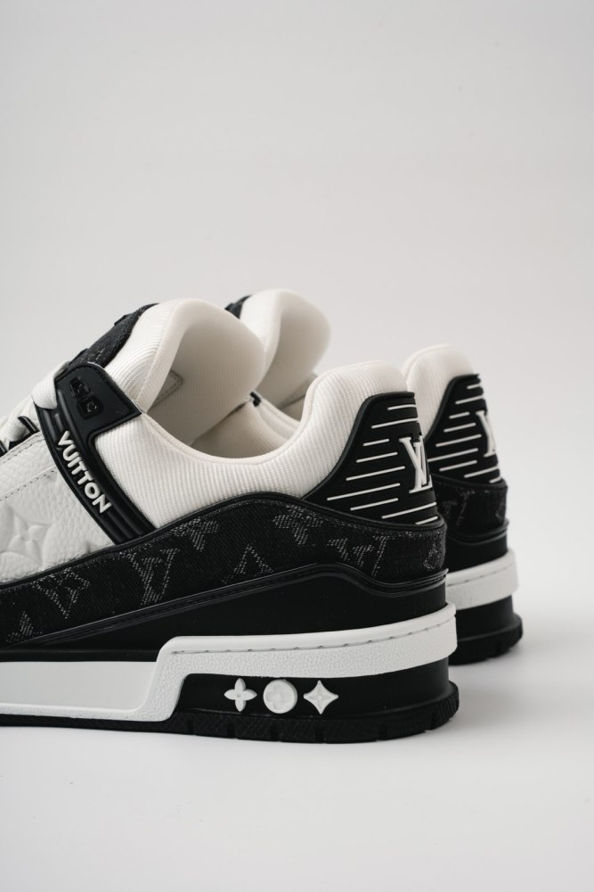 LV Trainer Sneaker Sports Shoes Basketball Shoes-Denim Black
