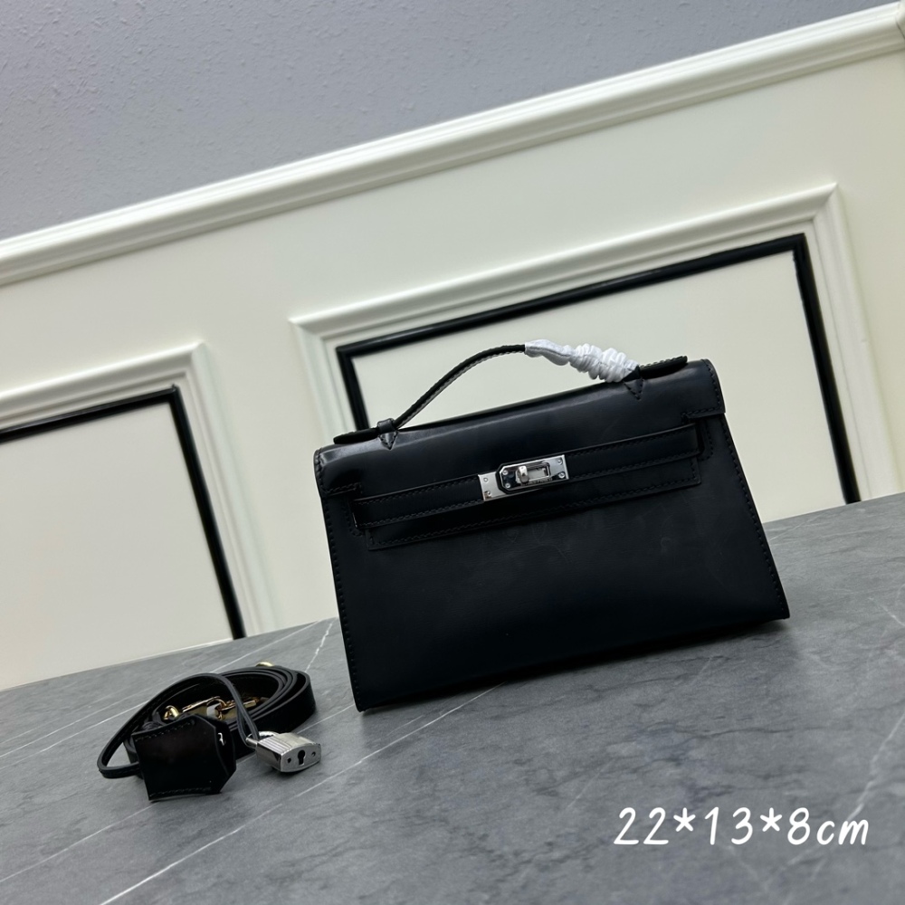 Hermès Kelly II Sellier mini bag Brown Black White