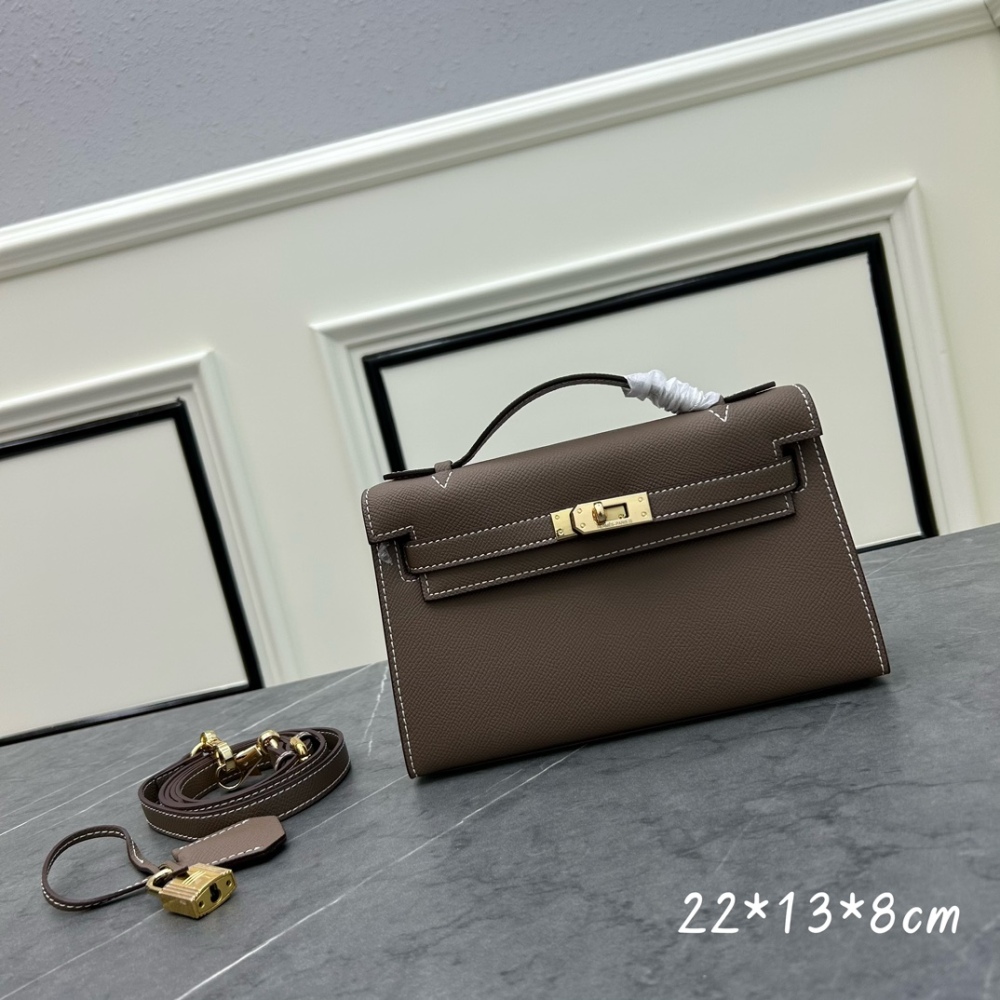 Hermès Kelly II Sellier mini bag Brown Black White