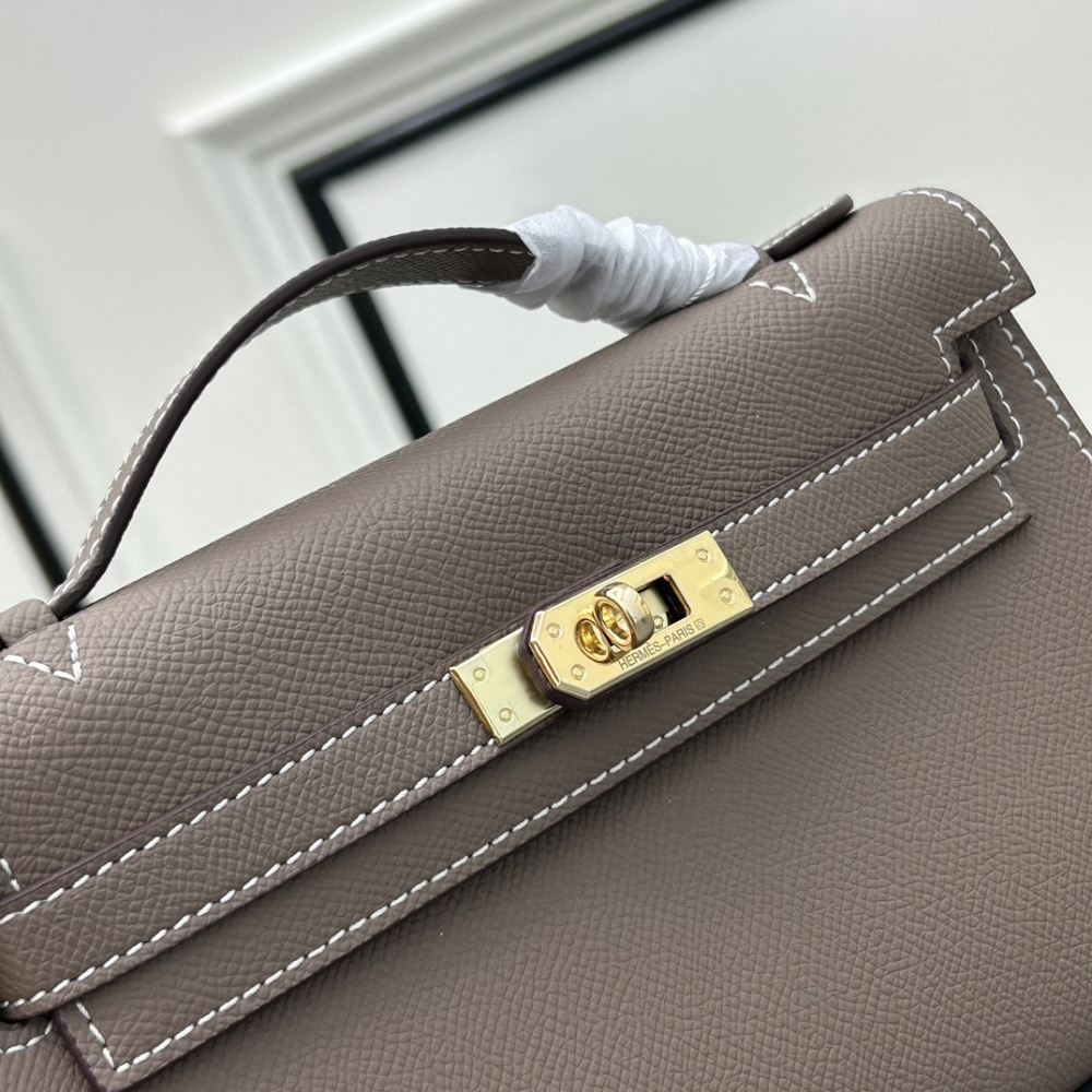 Hermès Kelly II Sellier mini bag Brown Black White