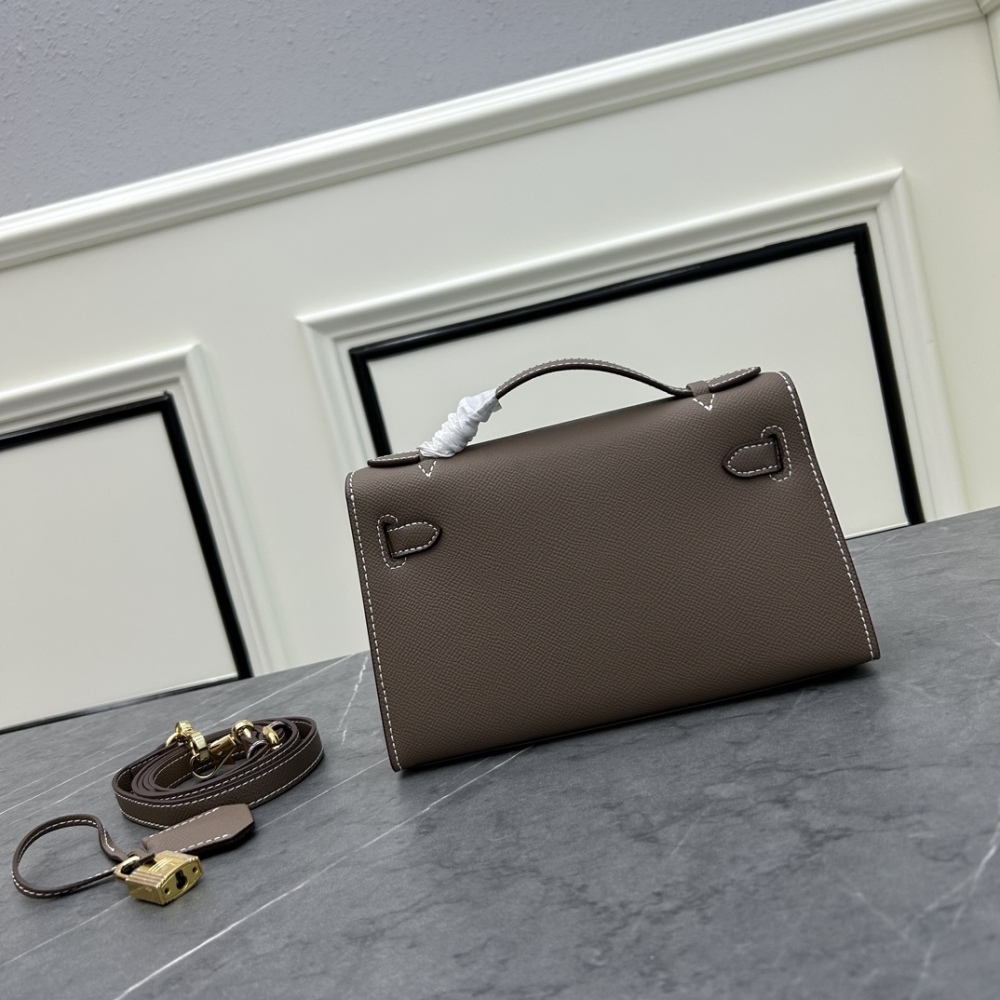 Hermès Kelly II Sellier mini bag Brown Black White