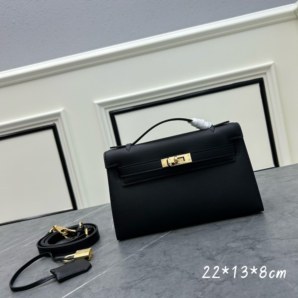Hermès Kelly II Sellier mini bag Brown Black White