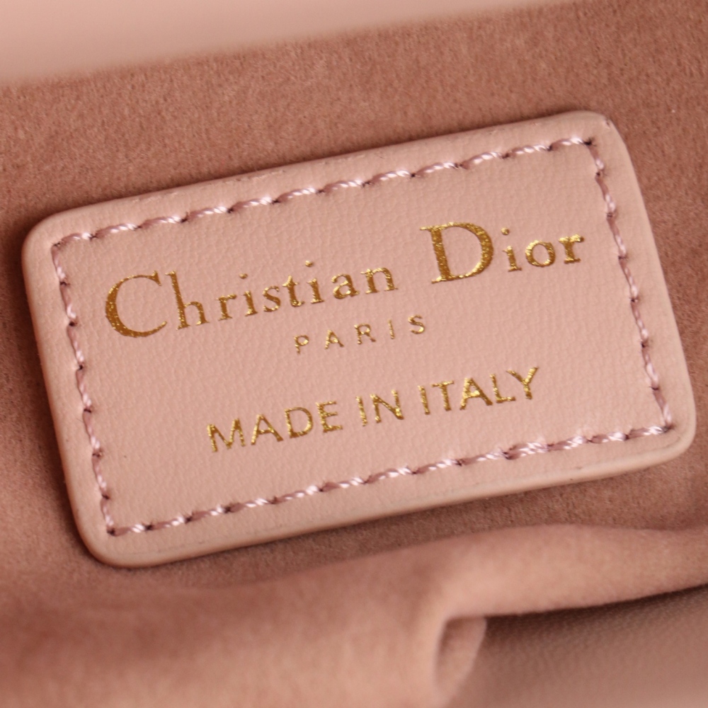 Mini Lady Dior Bag with Chain Ballet Cannage Lambskin Pink White Black Red Beige Gray 0229