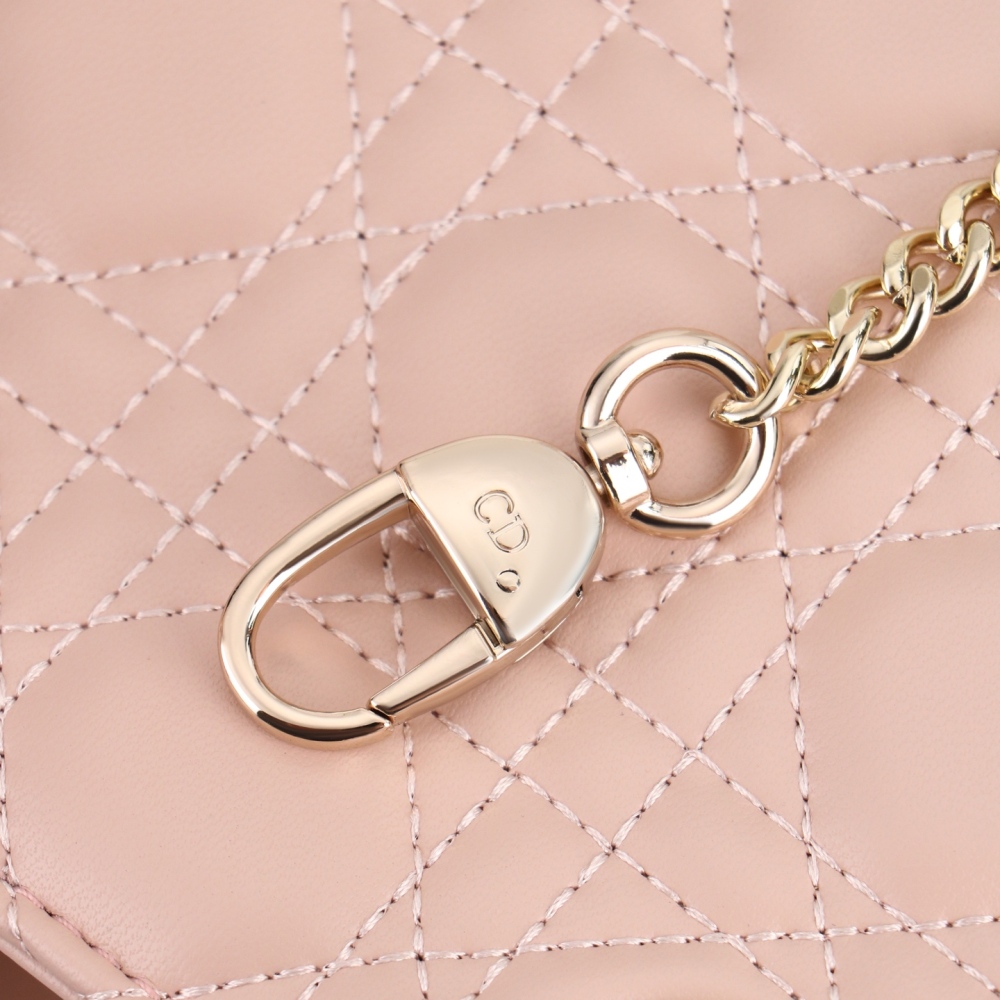 Mini Lady Dior Bag with Chain Ballet Cannage Lambskin Pink White Black Red Beige Gray 0229