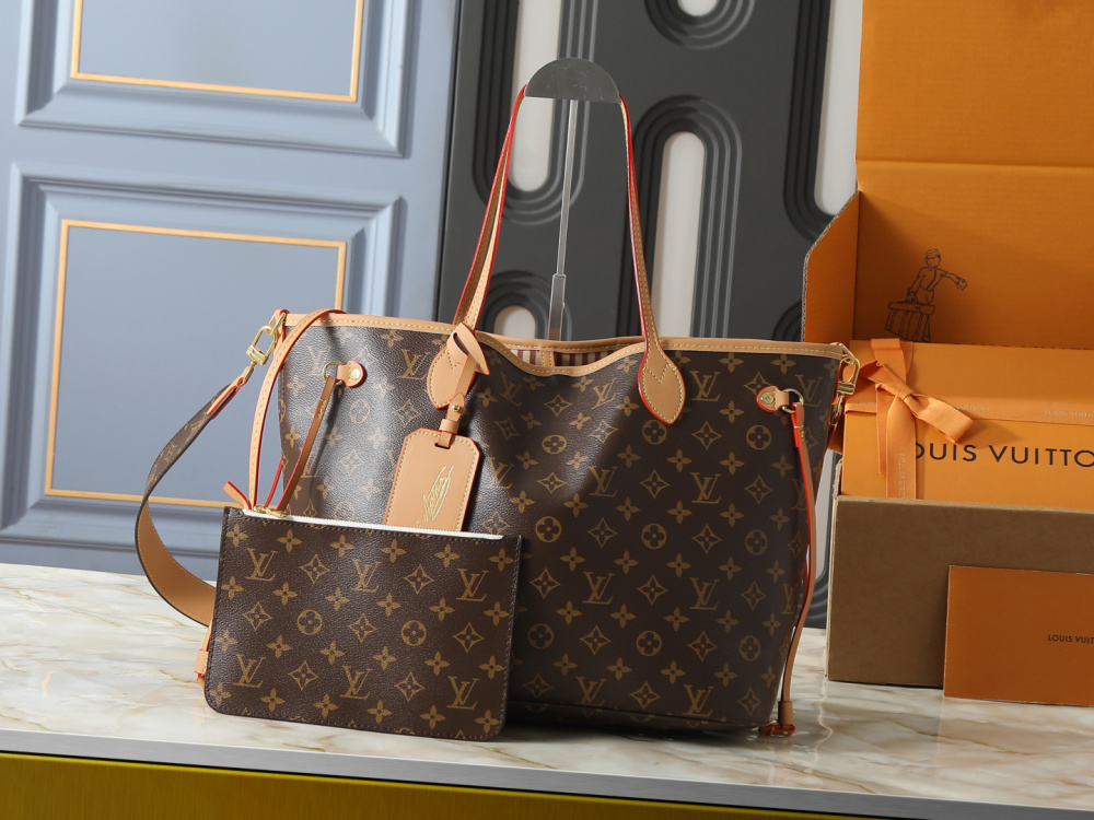 LV Neverfull Inside Out Tote Bag M28538 M28537 M40995 M40990